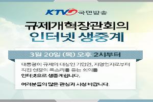 규제개혁 점검회의 KTV 생중계 안내 새 창으로 열립니다.