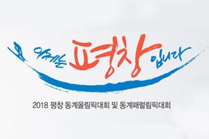 이제는 평창입니다
2018 평창 동계올림픽대회 및 동계패럴림픽대회