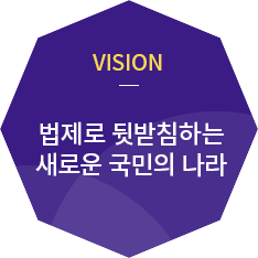 VISION 법제로 뒷받침하는 새로운 국민의 나라
