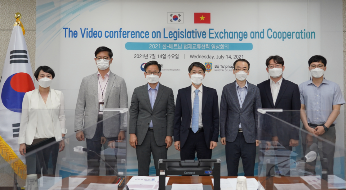 법제처, 2021 한-베트남 법제협력 영상회의 개최 사진1